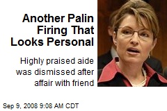 Another Palin Firing That Looks Personal
