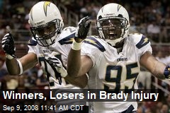 Winners, Losers in Brady Injury