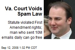 Va. Court Voids Spam Law
