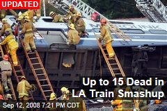 Up to 15 Dead in LA Train Smashup