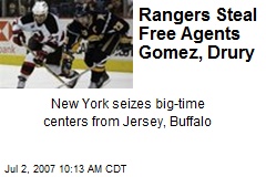 Rangers Steal Free Agents Gomez, Drury