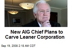 New AIG Chief Plans to Carve Leaner Corporation