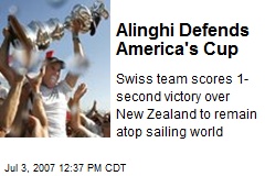 Alinghi Defends America's Cup