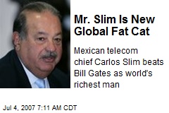 Mr. Slim Is New Global Fat Cat