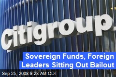 Sovereign Funds, Foreign Leaders Sitting Out Bailout