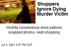 Shoppers Ignore Dying Murder Victim