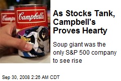 As Stocks Tank, Campbell's Proves Hearty