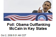 Poll: Obama Outflanking McCain in Key States
