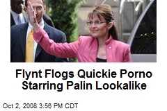 Flynt Flogs Quickie Porno Starring Palin Lookalike