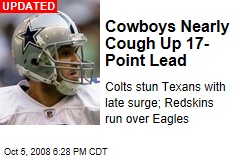 Cowboys Nearly Cough Up 17-Point Lead