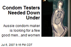 Condom Testers Needed Down Under