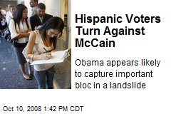 Hispanic Voters Turn Against McCain