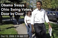 Obama Sways Ohio Swing Votes, Door by Door
