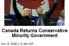 Canada Returns Conservative Minority Government