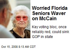 Worried Florida Seniors Waver on McCain