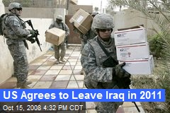 US Agrees to Leave Iraq in 2011