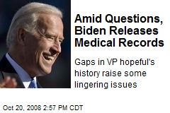 Amid Questions, Biden Releases Medical Records