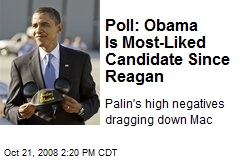 Poll: Obama Is Most-Liked Candidate Since Reagan