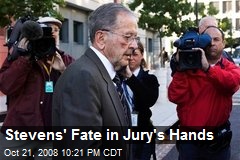 Stevens' Fate in Jury's Hands