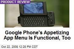 Google Phone's Appetizing App Menu Is Functional, Too