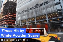 Times Hit by White Powder Scare