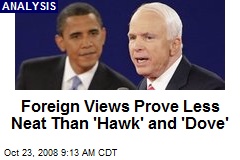 Foreign Views Prove Less Neat Than 'Hawk' and 'Dove'
