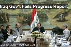 Iraq Gov't Fails Progress Report