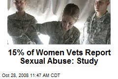 15% of Women Vets Report Sexual Abuse: Study