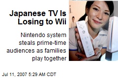 Japanese TV Is Losing to Wii