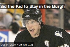 Sid the Kid to Stay in the Burgh