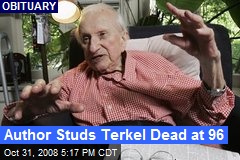 Author Studs Terkel Dead at 96