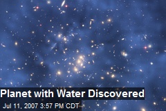 Planet with Water Discovered
