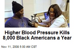 Higher Blood Pressure Kills 8,000 Black Americans a Year