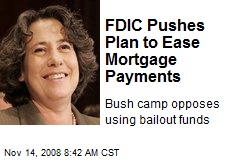 FDIC Pushes Plan to Ease Mortgage Payments