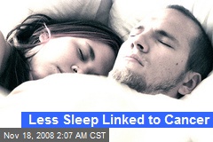 Less Sleep Linked to Cancer