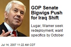 GOP Senate Bigwigs Push for Iraq Shift