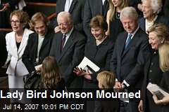 Lady Bird Johnson Mourned