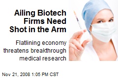 Ailing Biotech Firms Need Shot in the Arm