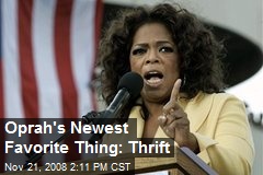 Oprah's Newest Favorite Thing: Thrift