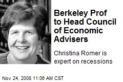 Berkeley Prof to Head Council of Economic Advisers