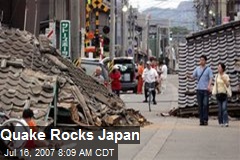 Quake Rocks Japan