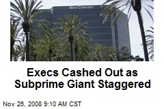 Execs Cashed Out as Subprime Giant Staggered