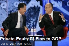 Private-Equity $$ Flow to GOP