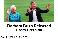 Barbara Bush Released From Hospital