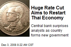 Huge Rate Cut Aims to Restart Thai Economy