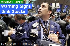 Warning Signs Sink Stocks