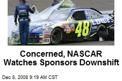 Concerned, NASCAR Watches Sponsors Downshift