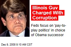 Illinois Guv Charged With Corruption
