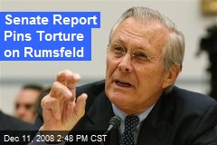 Senate Report Pins Torture on Rumsfeld