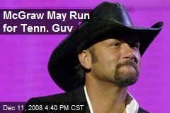 McGraw May Run for Tenn. Guv